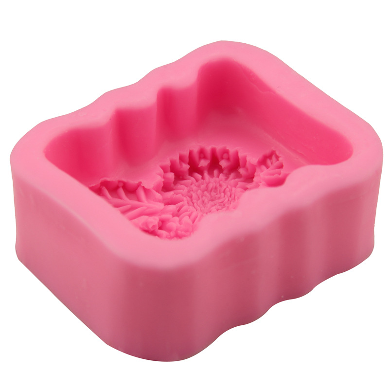 3D สแควร์ดอกไม้ซิลิโคนสบู่แม่พ - Soap Making Homemade บทวิจารณ์และราคา