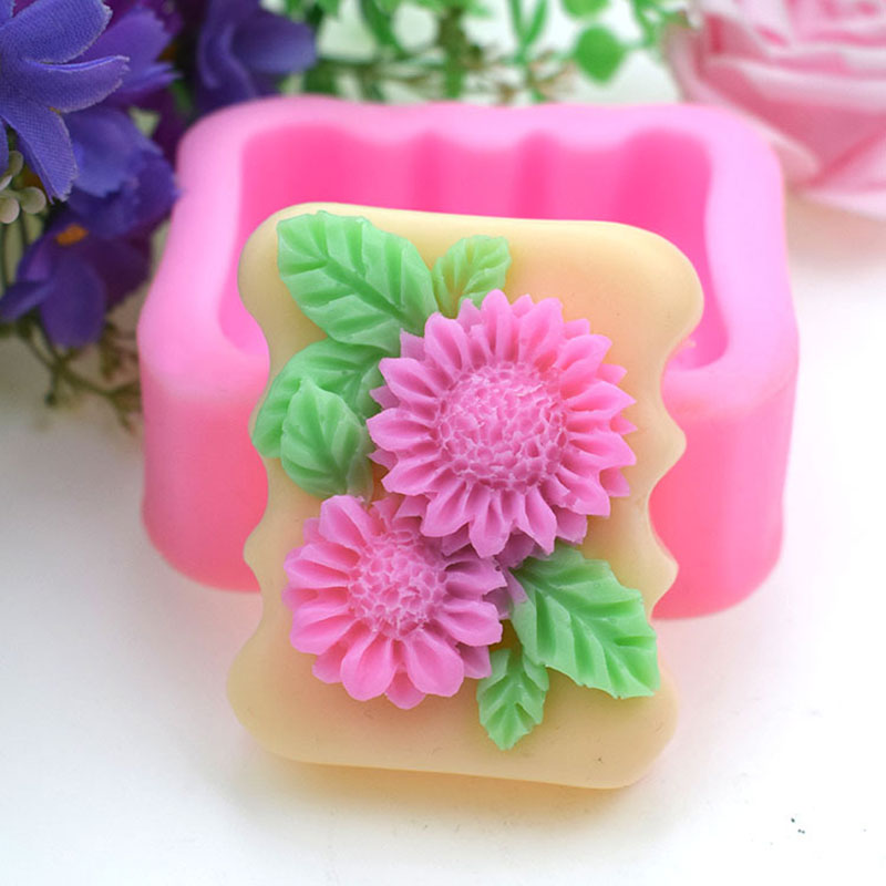 3D สแควร์ดอกไม้ซิลิโคนสบู่แม่พ - Soap Making Homemade บทวิจารณ์และราคา