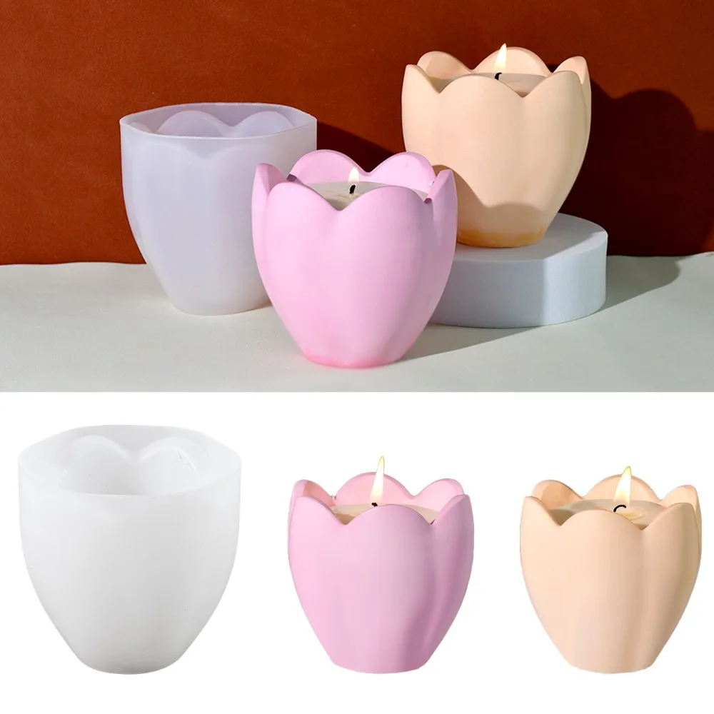ทิวลิปเทียนผู้ถือแม่พิมพ์ซิลิโ - Soap Making Gifts บทวิจารณ์และราคา