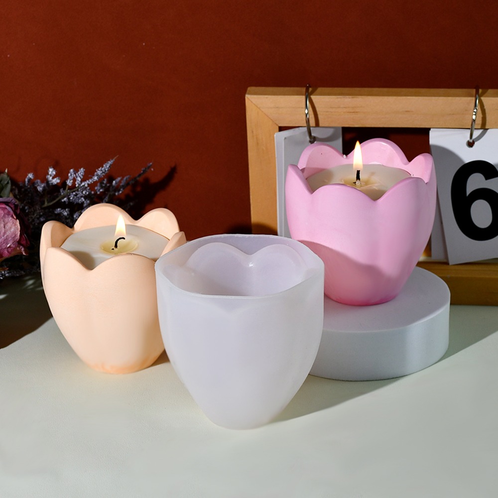ทิวลิปเทียนผู้ถือแม่พิมพ์ซิลิโ - Soap Making Gifts บทวิจารณ์และราคา