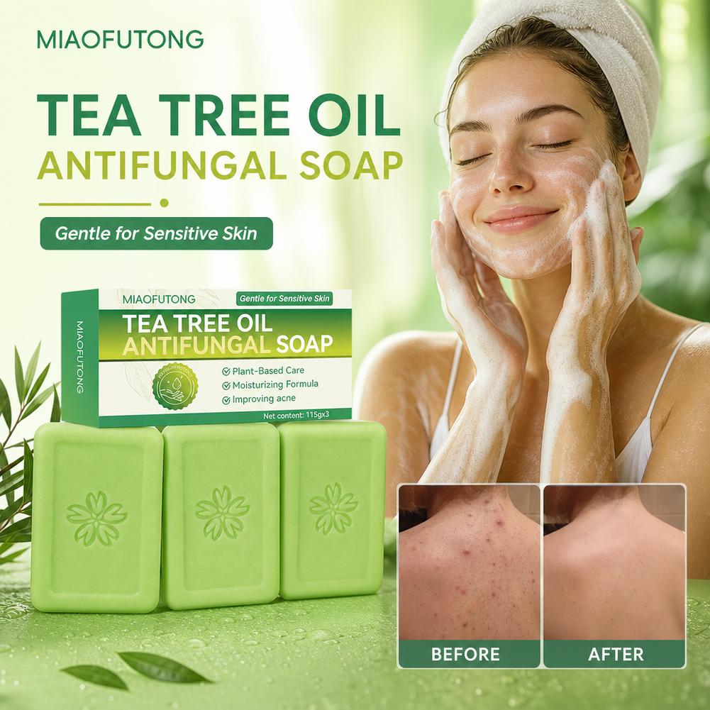 3 ชิ้นสบู่น้ำมันทีทรีสบู่ทำมือ - Castor Oil Soap บทวิจารณ์และราคา