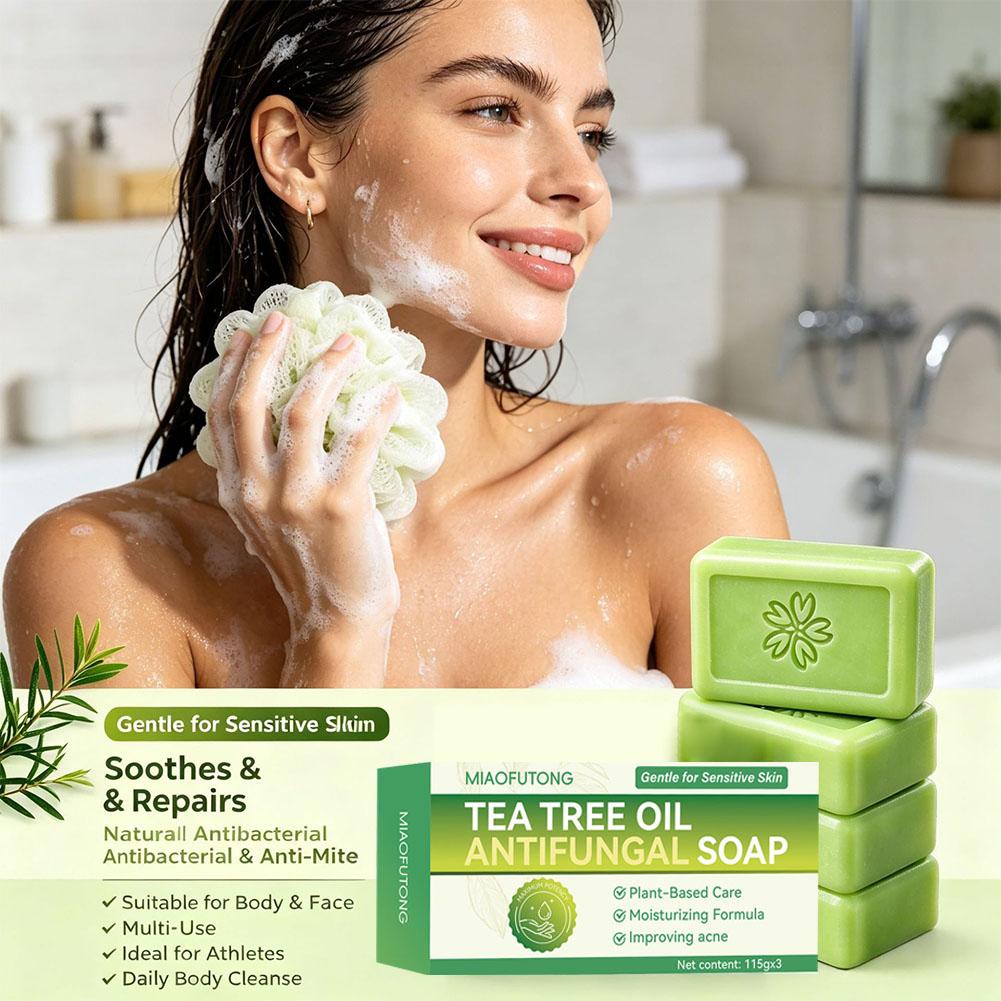 3 ชิ้นสบู่น้ำมันทีทรีสบู่ทำมือ - Castor Oil Soap บทวิจารณ์และราคา