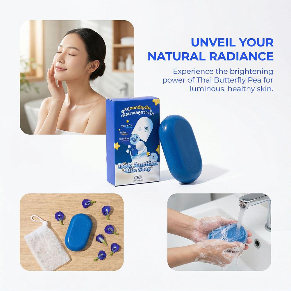สบู่โดกอันชาน บลู 65 กรัม 1/2/ - Castor Oil Soap บทวิจารณ์และราคา