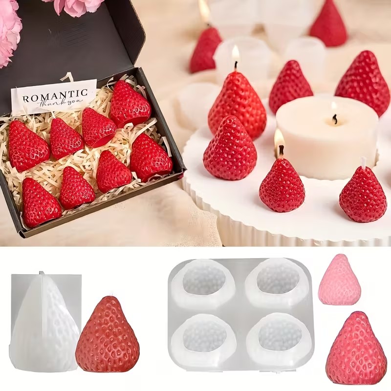 แม่พิมพ์เทียนซิลิโคนรูปสตรอว์เ - Soap Making Gifts บทวิจารณ์และราคา