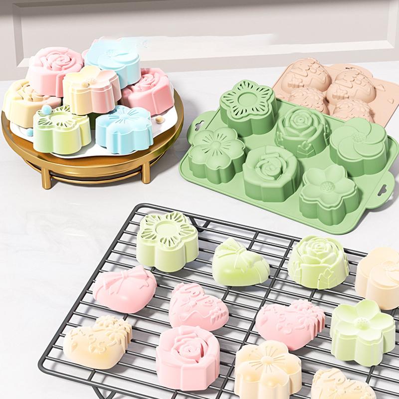 แม่พิมพ์ซิลิโคนรูปดอกไม้ SU, 6 - Soap Making Homemade บทวิจารณ์และราคา