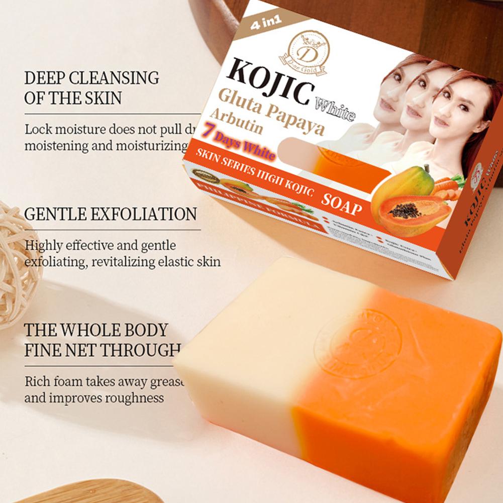 สบู่มะละกอผสมโคจิกแอซิด 160 กร - Castor Oil Soap บทวิจารณ์และราคา