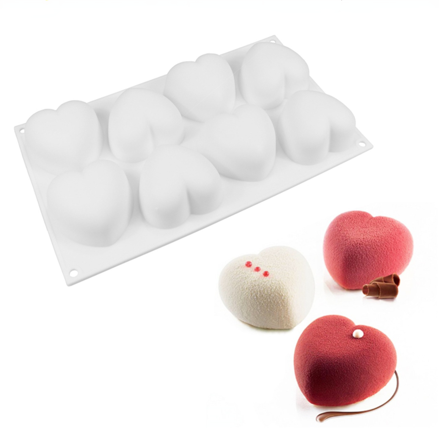 Love Heart ซิลิโคนสบู่แม่พิมพ์ - Soap Making Ideas บทวิจารณ์และราคา