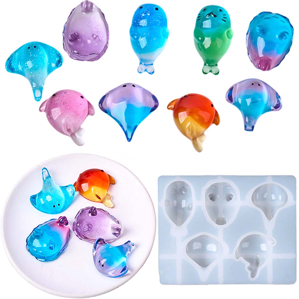 แม่พิมพ์ซิลิโคนรูปปลากระเบน 3  - Soap Making Gifts บทวิจารณ์และราคา