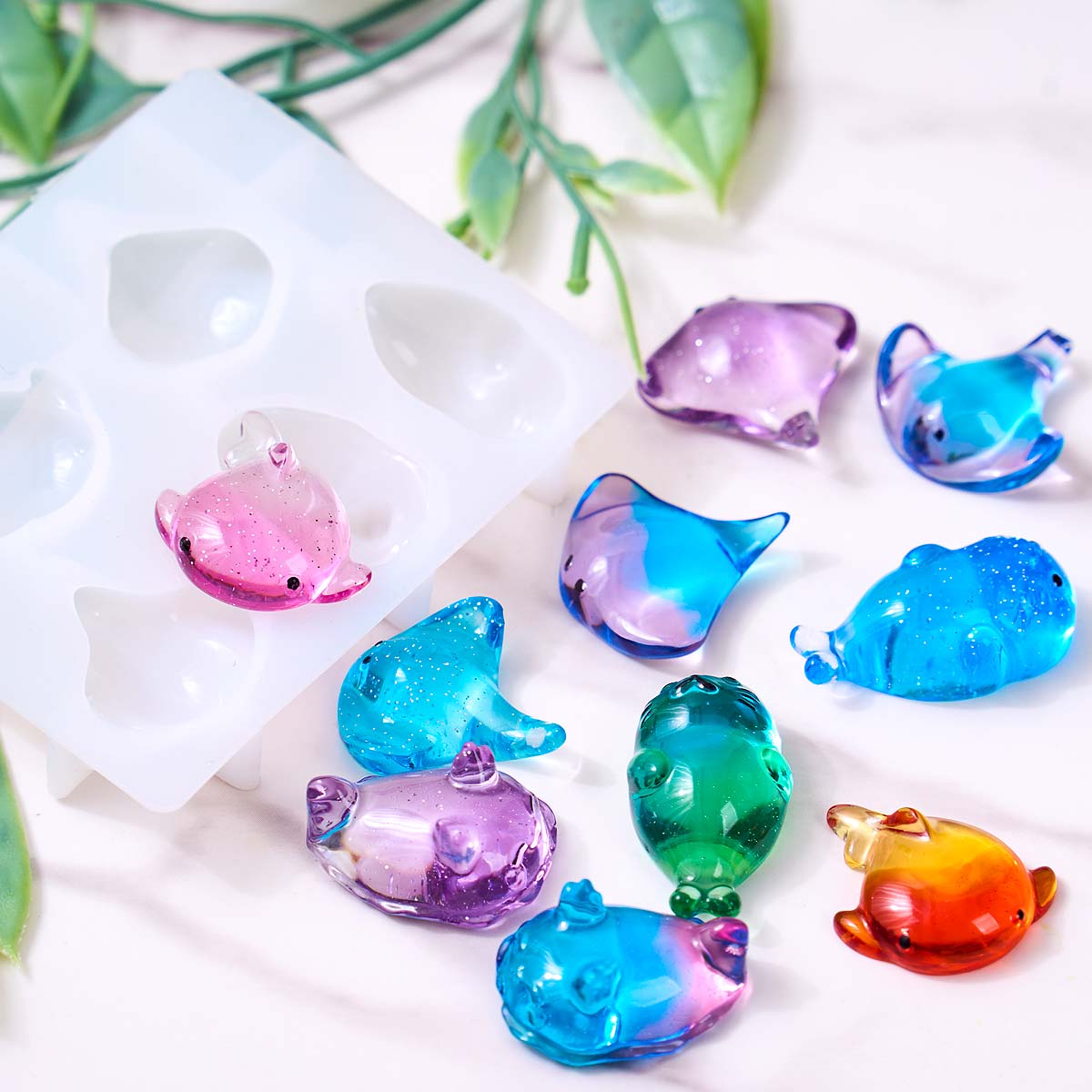 แม่พิมพ์ซิลิโคนรูปปลากระเบน 3  - Soap Making Gifts บทวิจารณ์และราคา