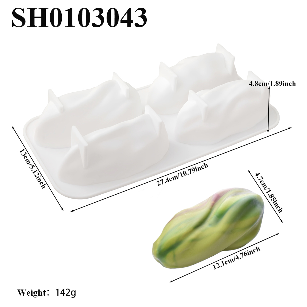 แม่พิมพ์ซิลิโคนลายพิสตาชิโอ 4  - Natural Making Soap บทวิจารณ์และราคา