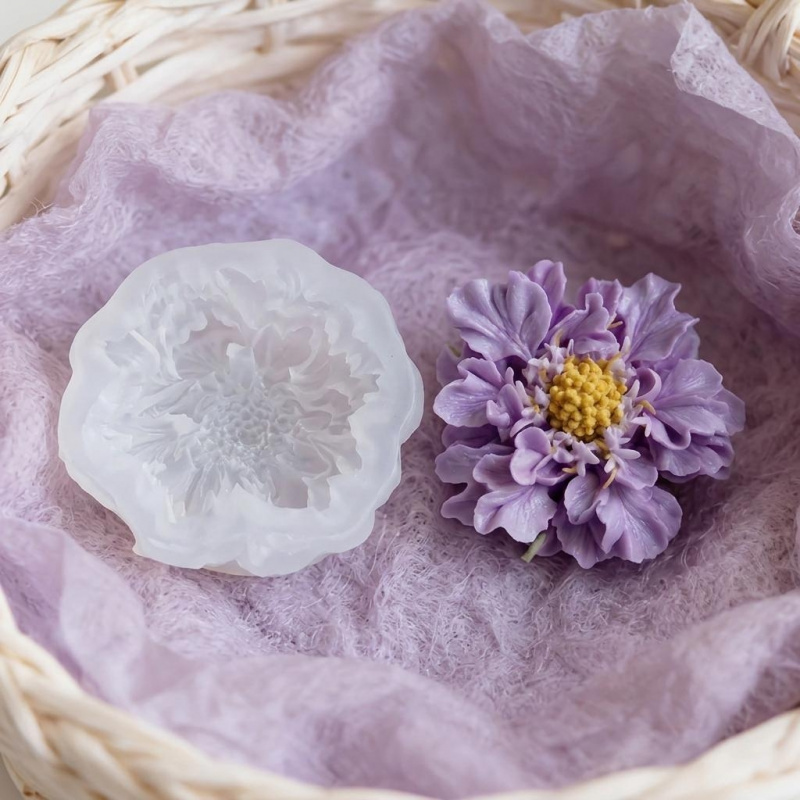 แม่พิมพ์ซิลิโคนรูปดอกไม้สีฟ้าแ - Natural Making Soap บทวิจารณ์และราคา
