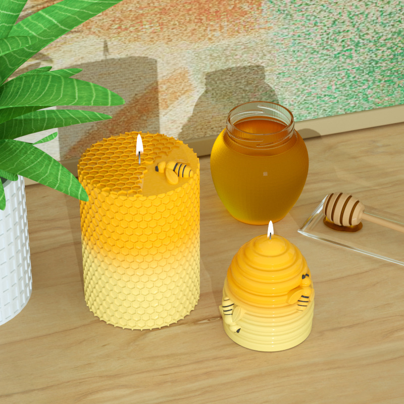เทียนแม่พิมพ์ซิลิโคน3D Beeรังผ - Soap Making Homemade บทวิจารณ์และราคา