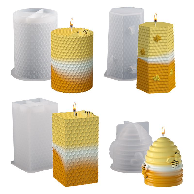 เทียนแม่พิมพ์ซิลิโคน3D Beeรังผ - Soap Making Homemade บทวิจารณ์และราคา