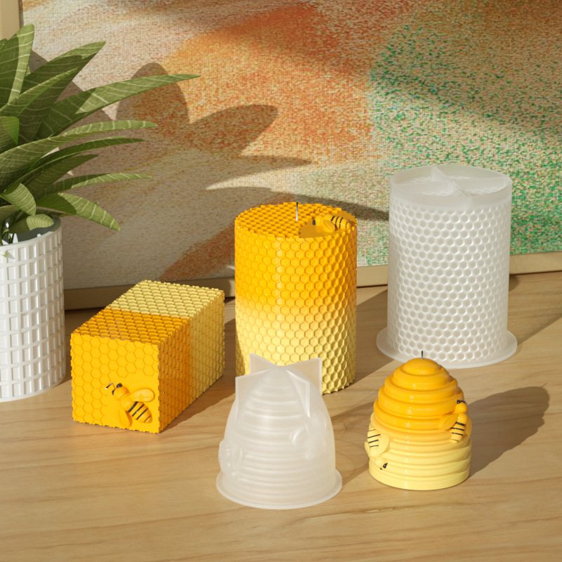 เทียนแม่พิมพ์ซิลิโคน3D Beeรังผ - Soap Making Homemade บทวิจารณ์และราคา